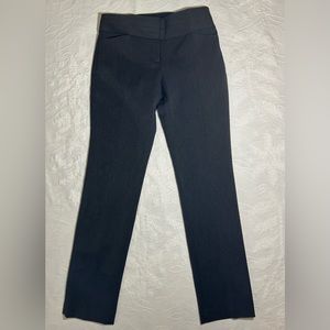 Express Editor Pants, Size 0, dark grey / charcoal work pants